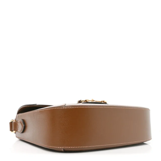 Gucci GG Supreme Monogram Azalea Calfskin Web Medium Horsebit 1955 Shoulder Bag Beige Ebony Brown… in Brown Calfskin from FASHIONPHILE, photo 4 of 10
