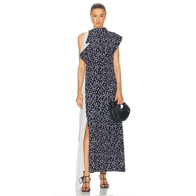 Proenza Schouler Devyn Gown Size 10 in blue Silk from Poshmark