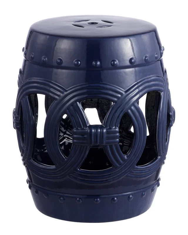 Jonathan Y Designs JONATHAN Y Lucky Coins 16In Chinese Ceramic Drum Garden Stool, image 1 of 1 from Rue La La