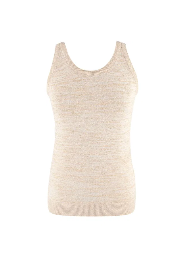 Dolce & Gabbana Golden Beige Cotton-blend Top in Beige from HEWI