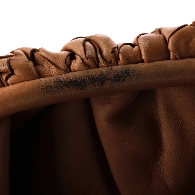 Bottega Veneta The Pouch Intrecciato Nappa Mini in brown|red Nappa leather from Rebag, photo 7 of 8