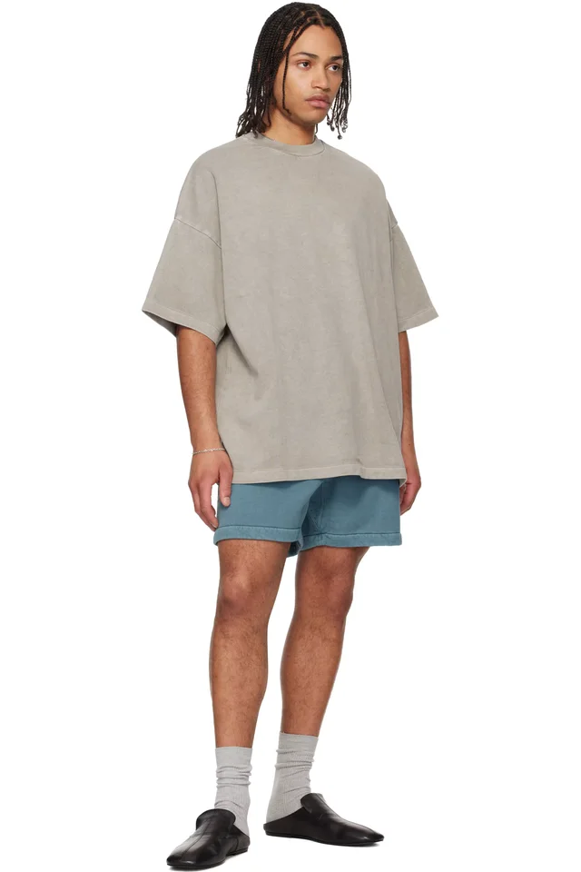 Fear of God ESSENTIALS Blue Signature Classic Sweat Shorts, photo 4 of 4 from SSENSE