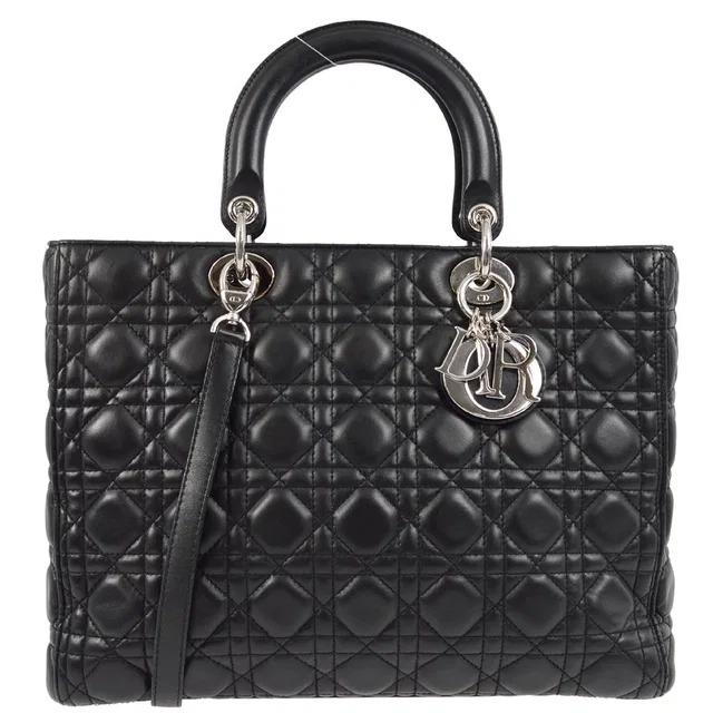 Dior 2015 Lambskin Large Lady in Lambskin from AMORE Vintage Tokyo