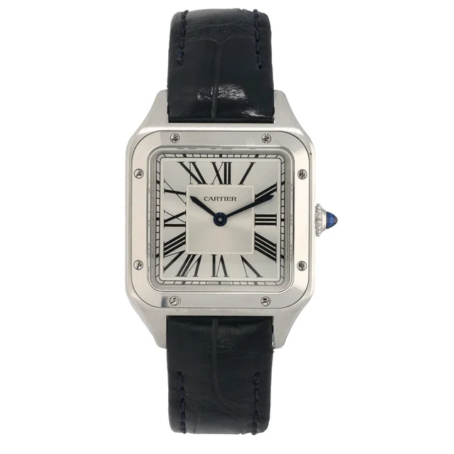 Cartier Santos Dumont WSSA0086 38mm Stainless Steel Watch in Leather from H&T