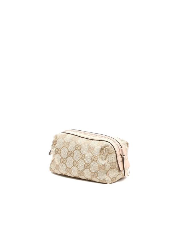 Gucci GG Canvas Leather Pouch in Canvas from A Retro Tale, photo 2 of 7