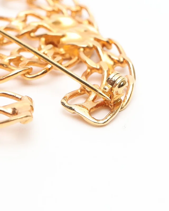 Chanel Coco Mark Chain Brooch from A Retro Tale, photo 4 of 4