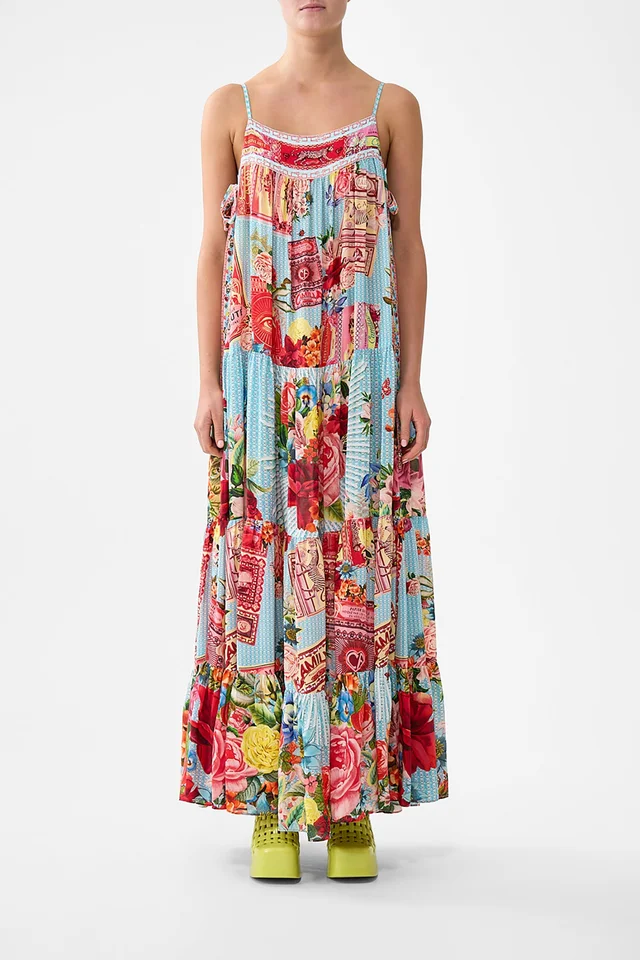 Camilla eBoutique LONG TIERED DRESS WITH BOW TIES PAPERS AND CURIOUS CAPERS from CAMILLA, photo 1 of 1