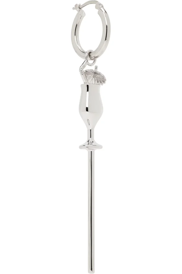 MM6 Maison Margiela Cocktail Single Earring, photo 2 of 3 from SSENSE