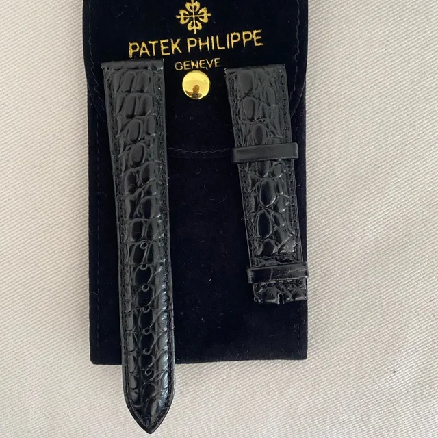 Patek Philippe Crocodile 20mm Leather Strap in black Crocodile from Poshmark