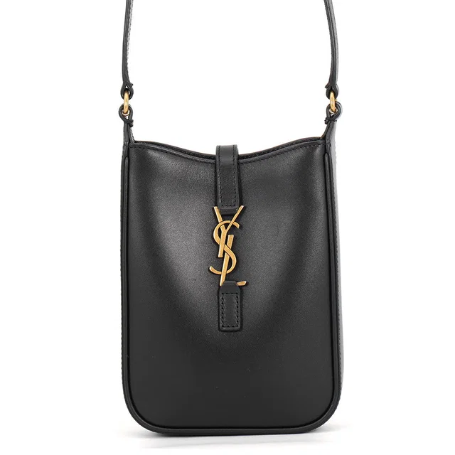 Saint Laurent LE 5 A 7 Shoulder Bag Black7352142R20W1000 Calf Leather Size Mini in Calfskin from GALLERY RARE