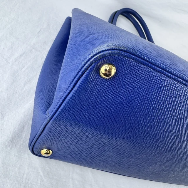 Prada Saffiano Cuir Double Medium Tote Bag in Metal, Saffiano, Saffiano Leather from Reowned, photo 8 of 11