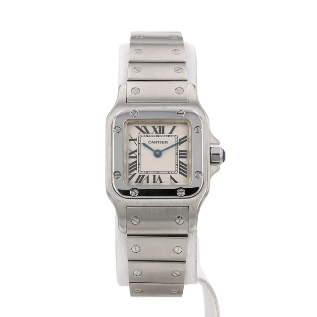 Santos small model watch in steel, Ref: Cartier - 1565, circa 2010 from Collector Square, photo 2 of 3