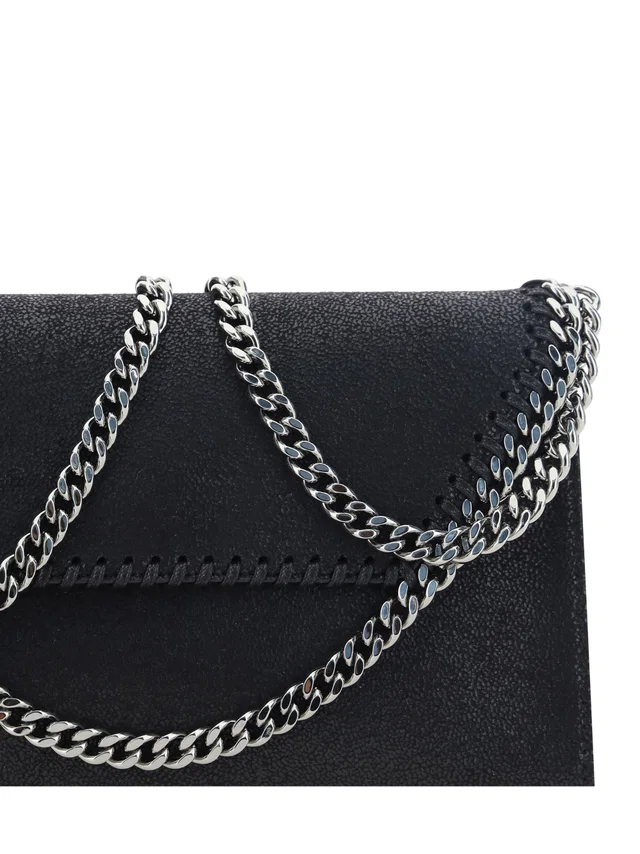 Stella McCartney Shoulder Bag — Black Polyester in Black from HEWI