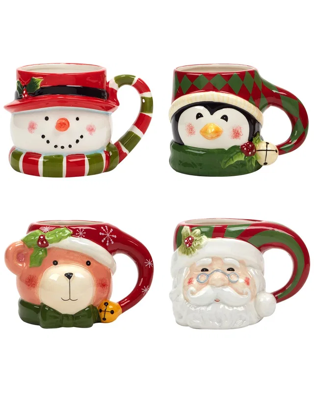 Certified International Holiday 4Pc Mug Set, image 1 of 1 from Rue La La