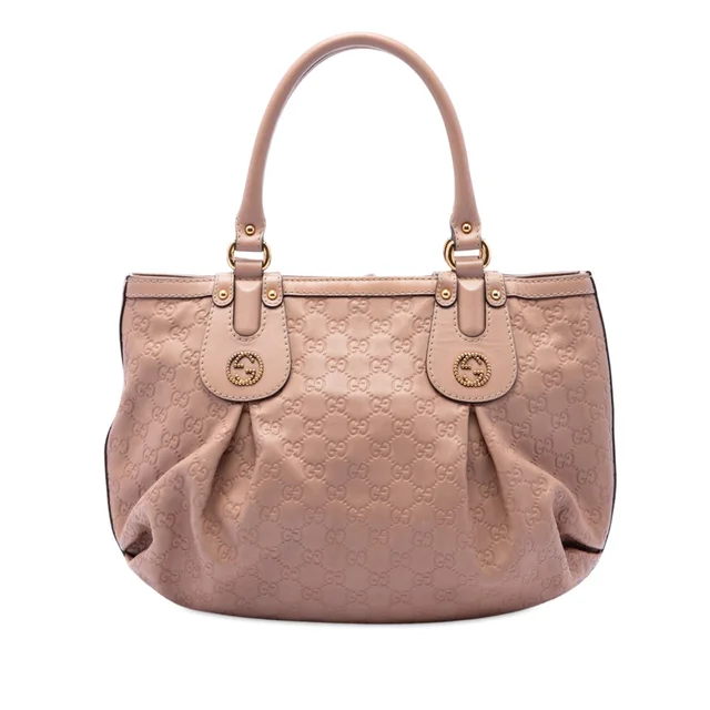 Brown Gucci Guccissima Scarlett Tote in Brown Leather from Designer Revival, photo 1 of 1