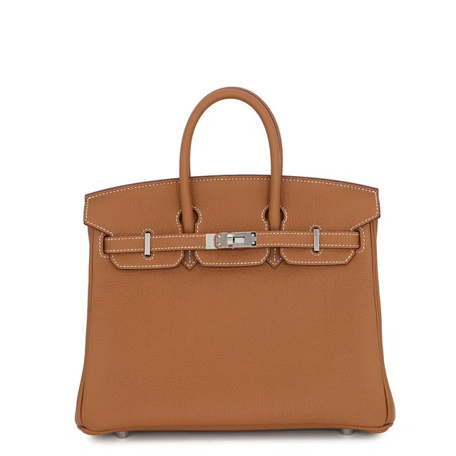 Hermès Birkin Gold Togo Leather Size 25 in Gold Togo leather from GALLERY RARE