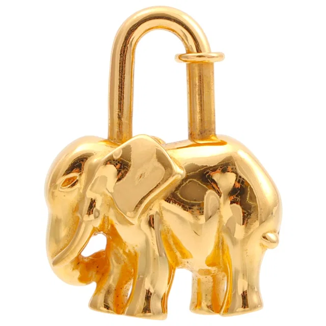 Hermès Elephant Cadena Charm Gold in Gold from VINTAGE QOO TOKYO
