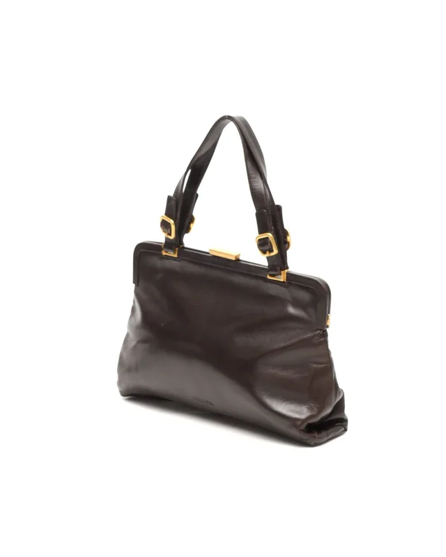 Prada Leather Kisslock Bag in Leather from A Retro Tale, photo 2 of 12