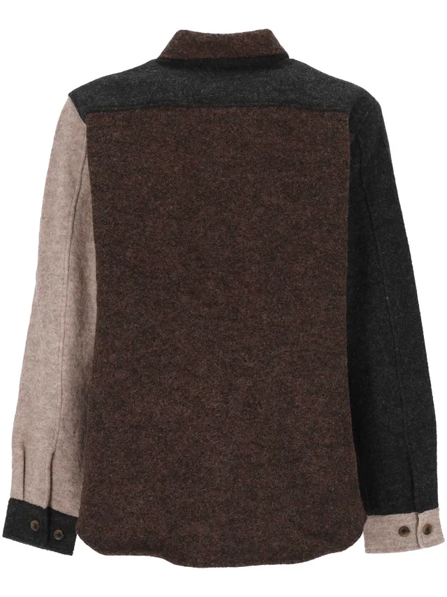 Les deux colour-block wool overshirt, photo 2 of 4 from SENSER