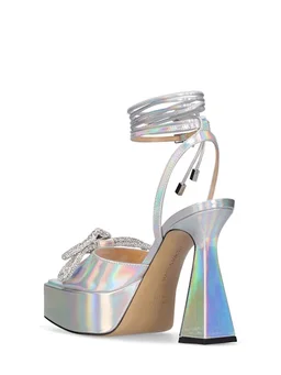 Mach & Mach Plateau sandals with ankle strap in 100% Calf, photo 4 of 4 from LUISAVIAROMA