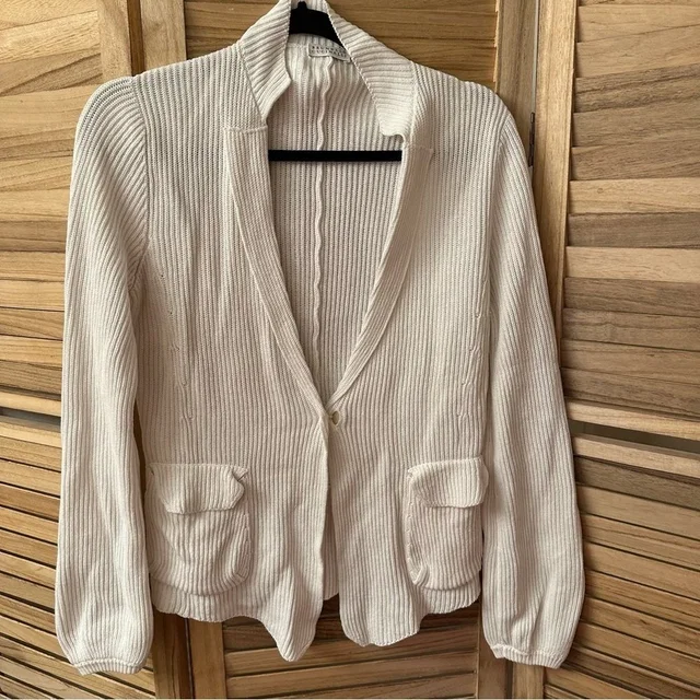 Brunelli Cucinelli Cotton Cardigan in white from Poshmark