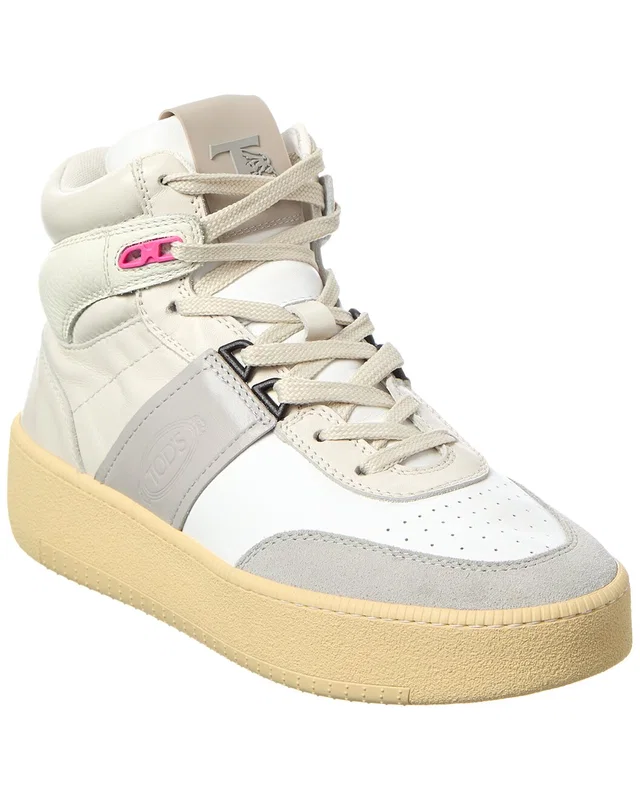 TOD's Cassetta Leather High-Top Sneaker, image 1 of 1 from Gilt