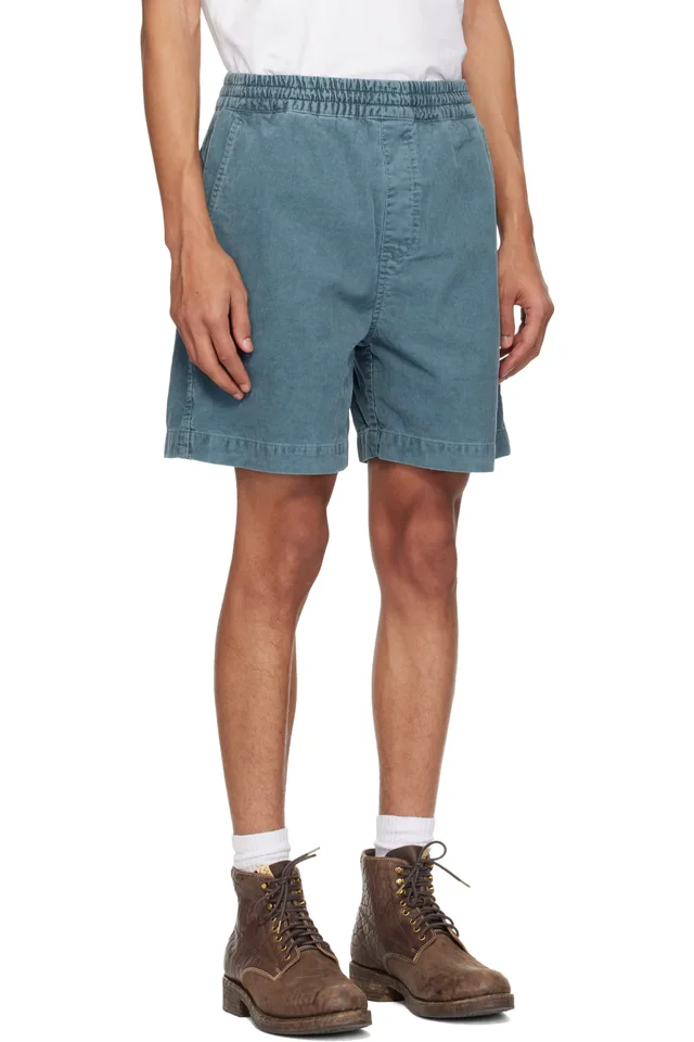 Carhartt Work In Progress Blue Reynold Shorts, photo 2 of 3 from SSENSE
