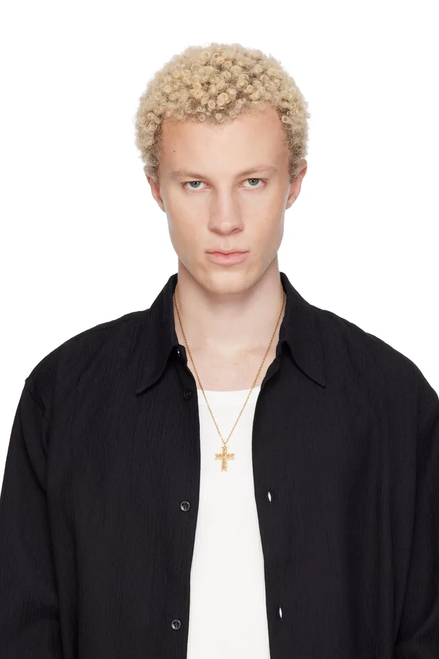 Emanuele Bicocchi Reissue Notre-Dame Cross Necklace, photo 2 of 2 from SSENSE