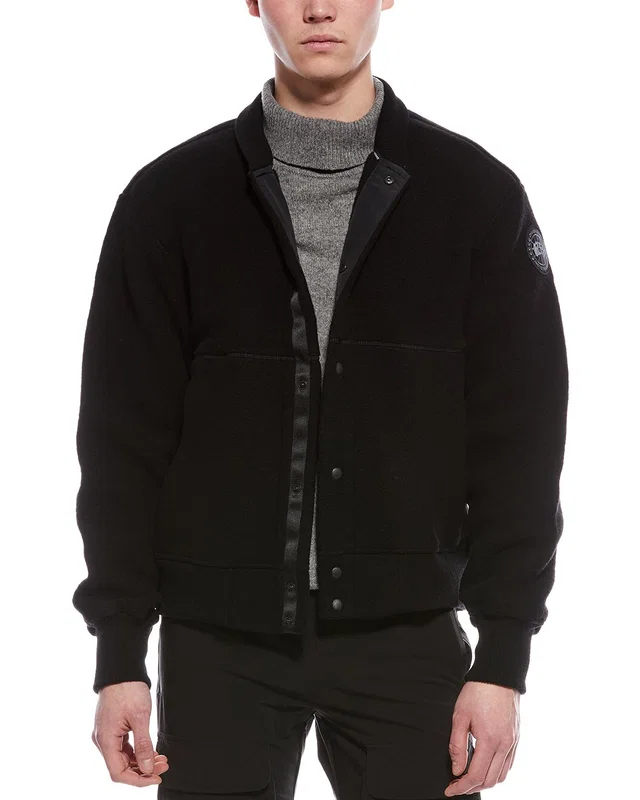 Canada Goose Hudson Wool-Blend Fleece Bomber Jacket, image 1 of 1 from Gilt