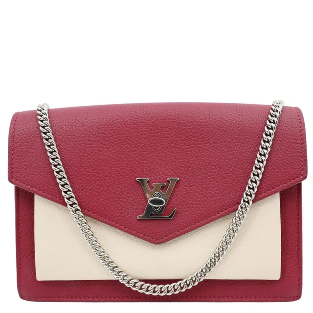 Louis Vuitton Mylockme Leather Chain Crossbody Bag Bicolor in Leather from Dallas Designer Handbags