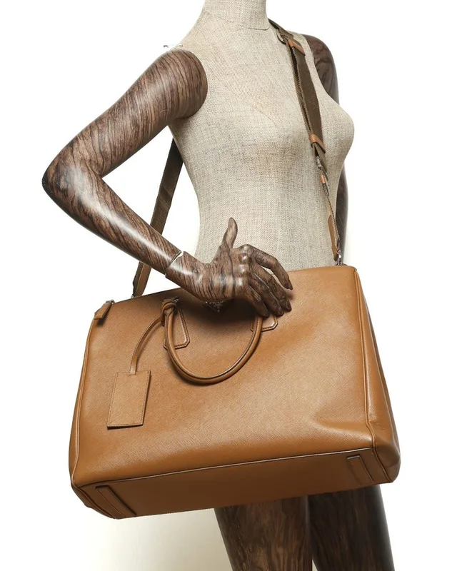 Prada Galleria Saffiano 2 Zip Travel Bag in Saffiano leather from A Retro Tale, photo 8 of 8