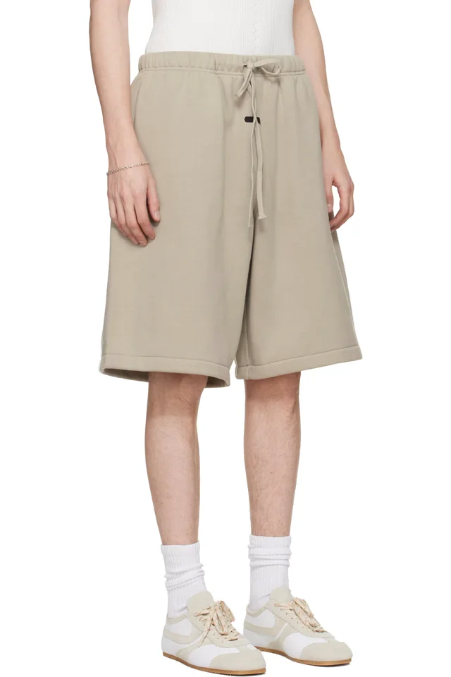 Fear of God ESSENTIALS Gray Active Trace Relaxed Shorts, photo 2 of 4 from SSENSE