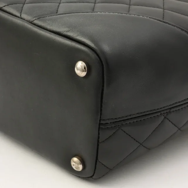 Chanel Cambon Tote Bag S, Black, circa 2003 in Black Calfskin from VINTAGE QOO TOKYO, photo 8 of 11