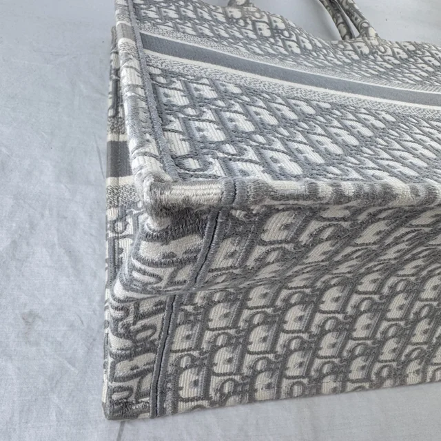 Dior Large Book Tote in embroidery canvas, oblique canvas from Reowned, photo 11 of 25