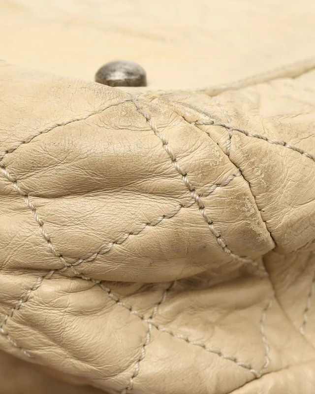 Chanel CC Quilted Aged Coco Rider Bowling Bag in Leather from A Retro Tale, photo 6 of 11