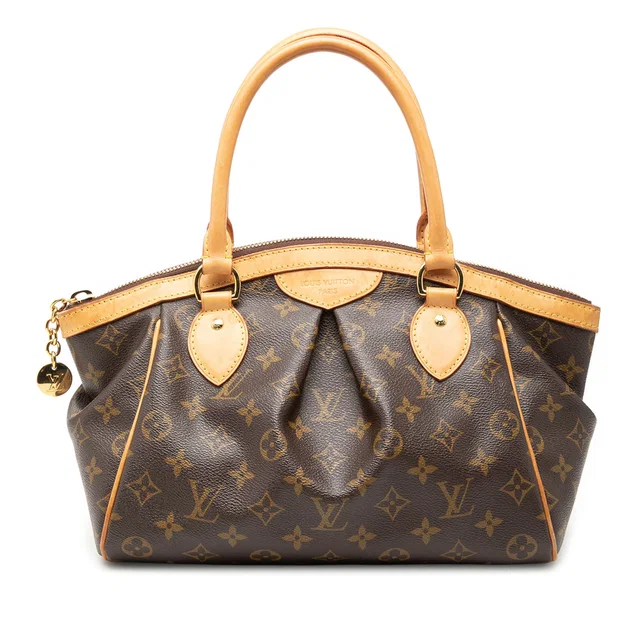 Brown Louis Vuitton Monogram Tivoli PM Handbag in Brown Coated canvas from Designer Revival