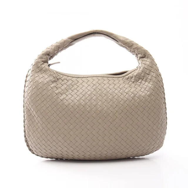 Bottega Veneta Shoulder Bag Intrecciato Beige Leather in Beige Woven leather from The Reluxe