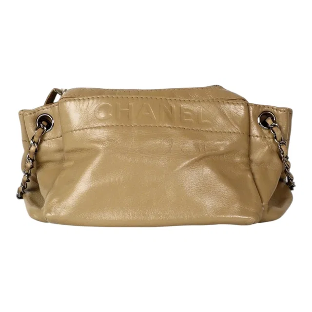 Brown Leather with Chanel Embossed Bag in Brown Leather from Luxury Promise