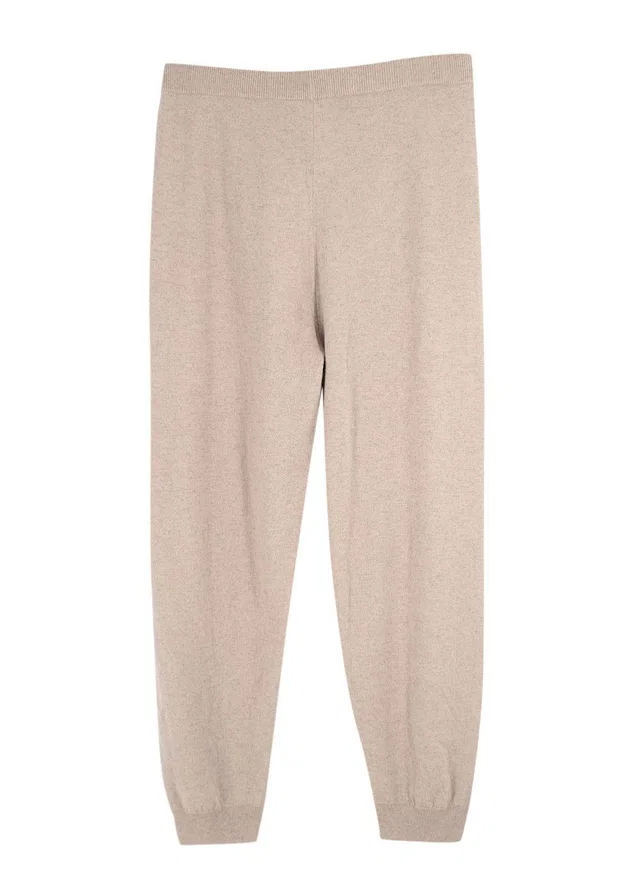 Max Mara Beige Cashmere-Blend Lounge Trousers in Beige Cashmere from HEWI