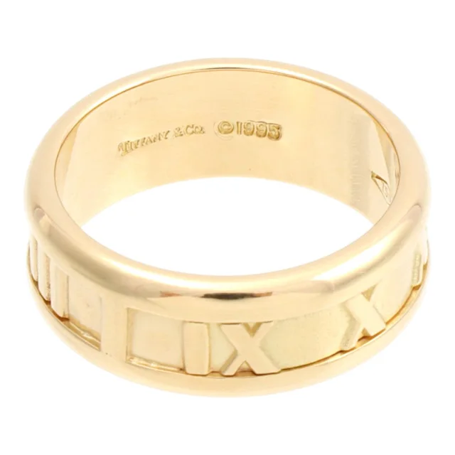 Tiffany & Co. 18K Atlas Ring #51 Yellow Gold in Yellow from VINTAGE QOO TOKYO, photo 2 of 2