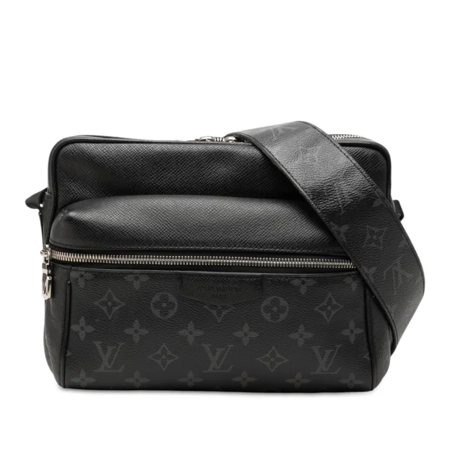 Black Louis Vuitton Monogram Taigarama Outdoor Messenger Crossbody Bag in Black Coated canvas from Designer Revival