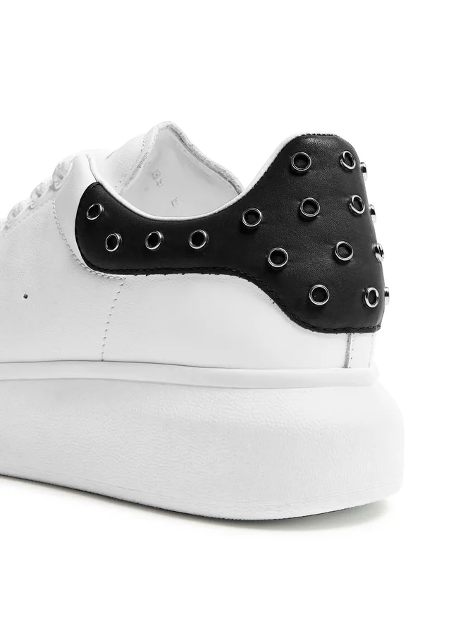 MCQUEEN Oversized rubber sneakers in White Calf leather, photo 6 of 8 from 24S (US)