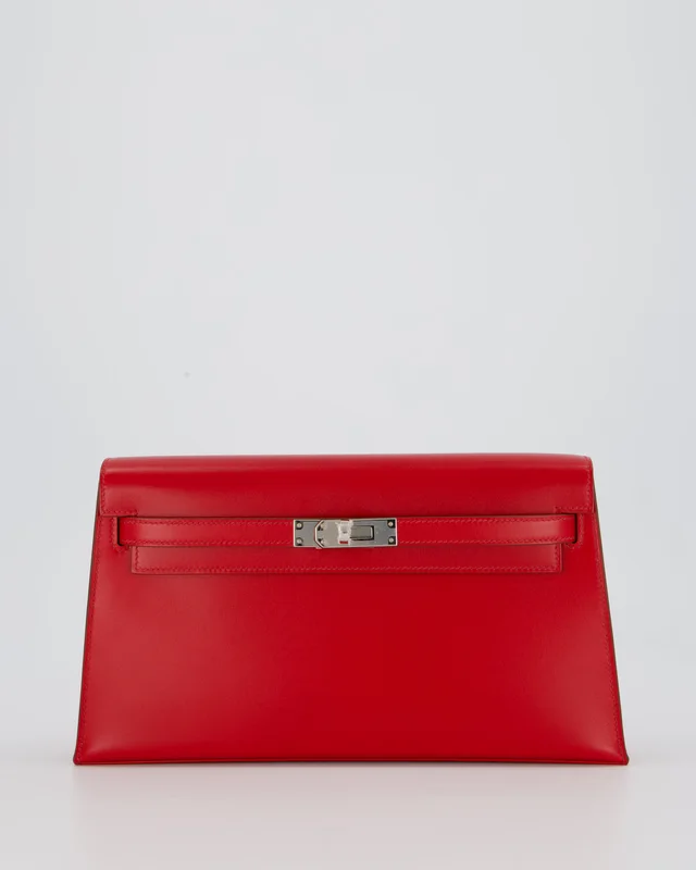 Hermès Kelly Elan Bag in Red Box leather from Sellier, photo 2 of 2