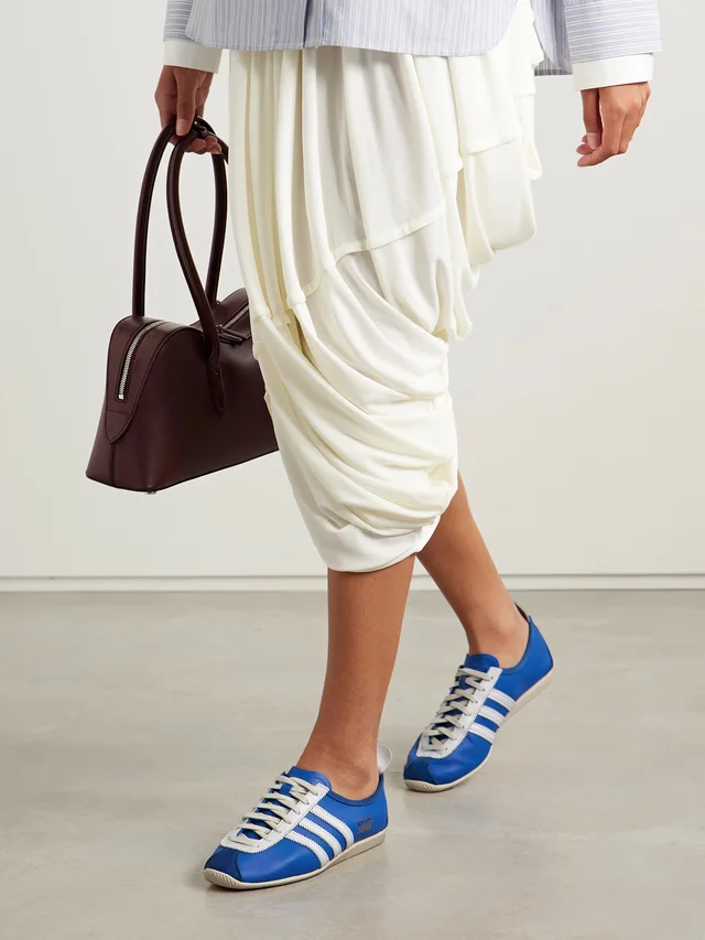 ADIDAS ORIGINALS Japan suede-trimmed leather sneakers in Blue, photo 2 of 2 from NET-A-PORTER (Canada)