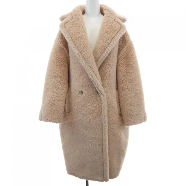 Max Mara Tedgirl Teddy Bear Coat in Silk from The Reluxe