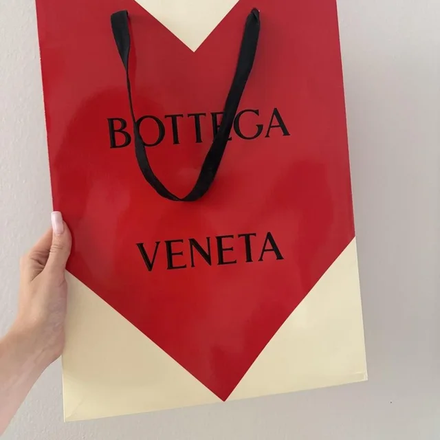 Bottega Veneta Women's Bag - Red/Black in red|black from Depop, photo 1 of 1