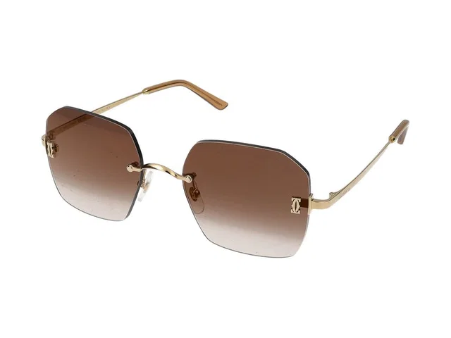 Cartier Ct0591s Sunglasses — Gold Metal in Gold from HEWI