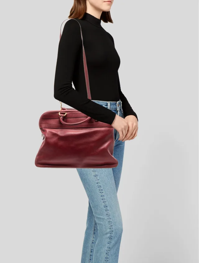 Delvaux Top Handle Bag in Leather from The RealReal, photo 2 of 6