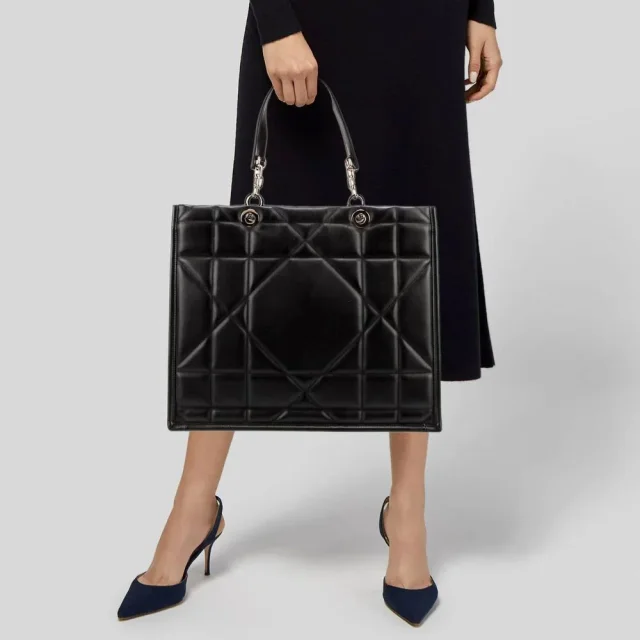 Dior Tote Bag in Black Leather from HEWI, photo 2 of 4