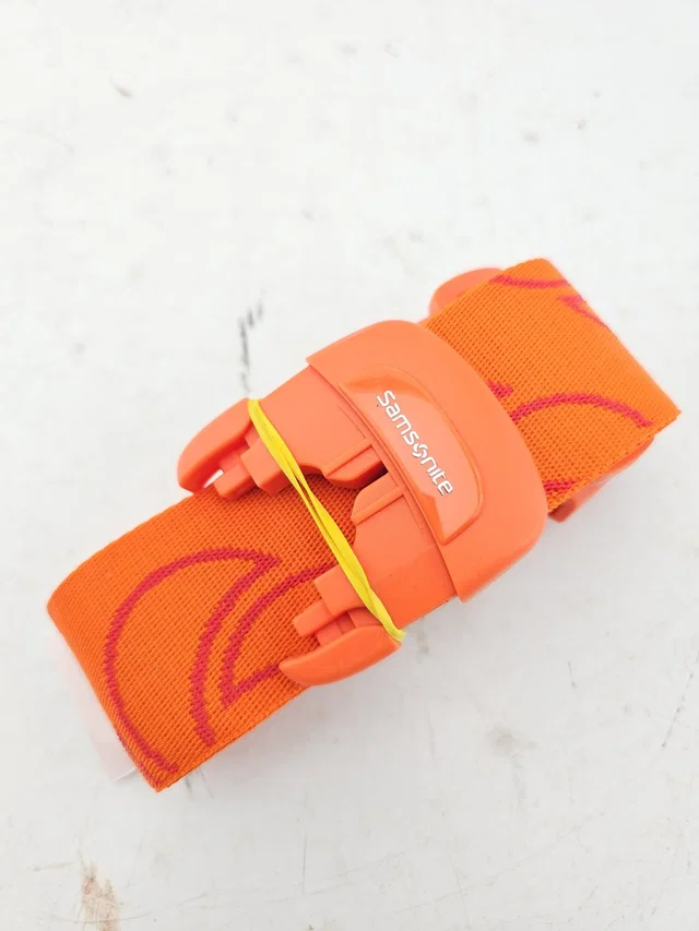 Samsonite Orange Travel Luggage Strap With Pink Accent Combination Lock in orange|pink Woven leather from Poshmark